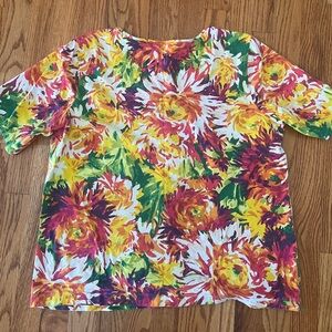 Chico’s Floral Multicolor Top